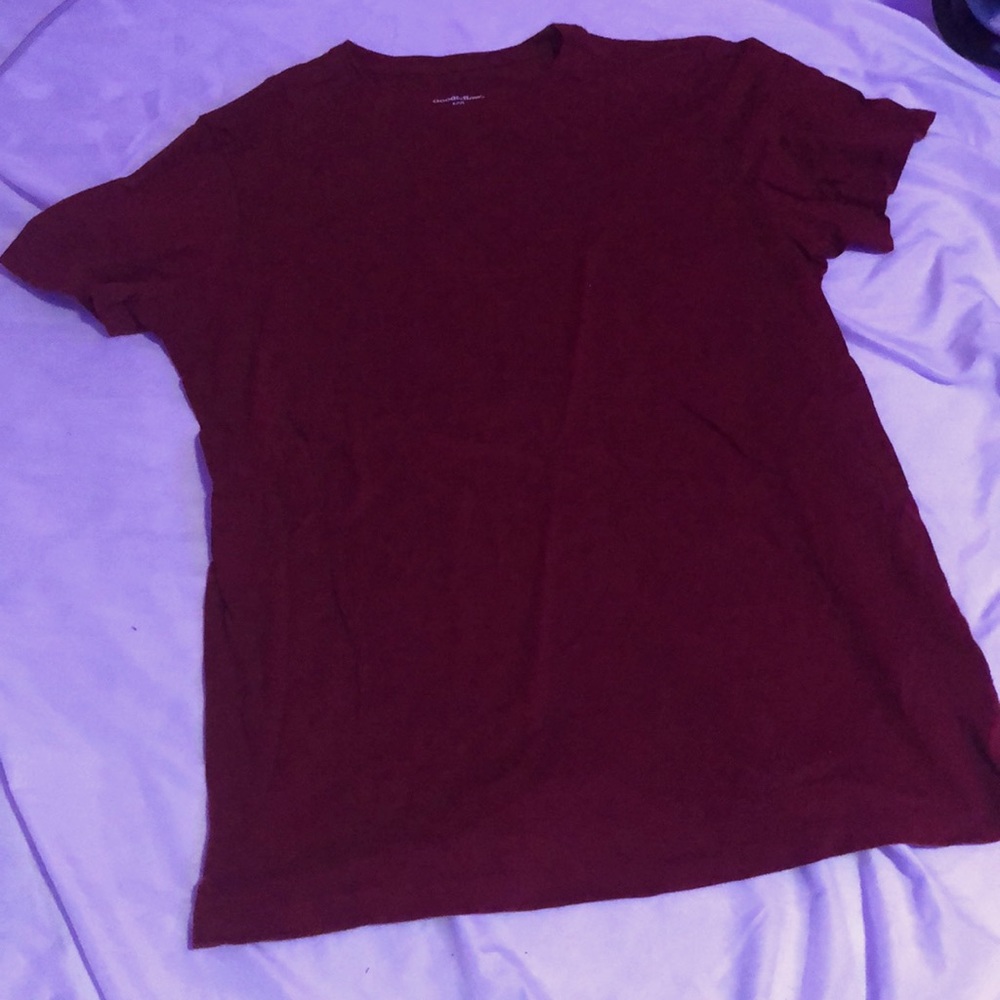 Goodfellow (Target Brand) Plain Burgundy Tee